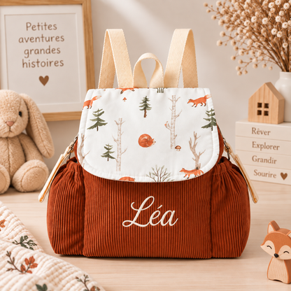Sac à dos personnalisé en velours