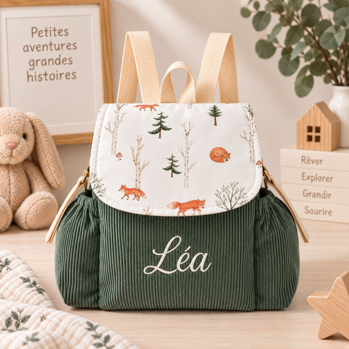 Sac à dos personnalisé en velours
