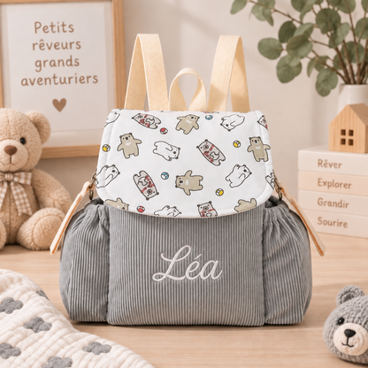 Sac à dos personnalisé en velours