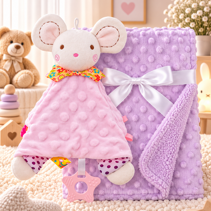 Couverture bébé personnalisée – Doudou offert 🎁