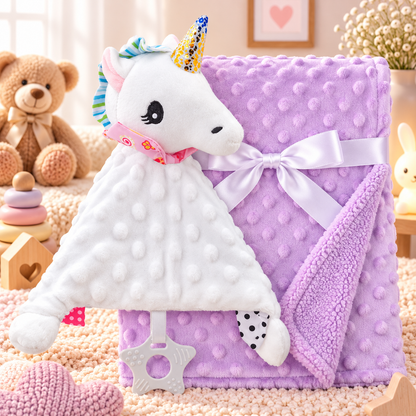 Couverture bébé personnalisée – Doudou offert 🎁