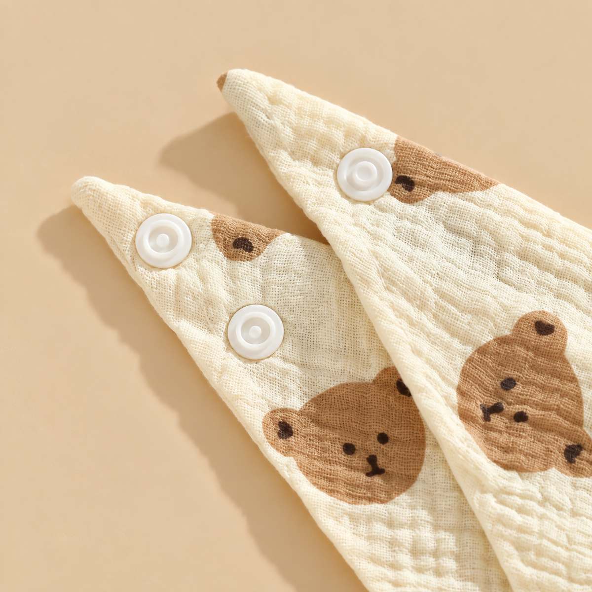 Lot de 6 bavoirs bandana bébé – Doux et absorbants 🤍